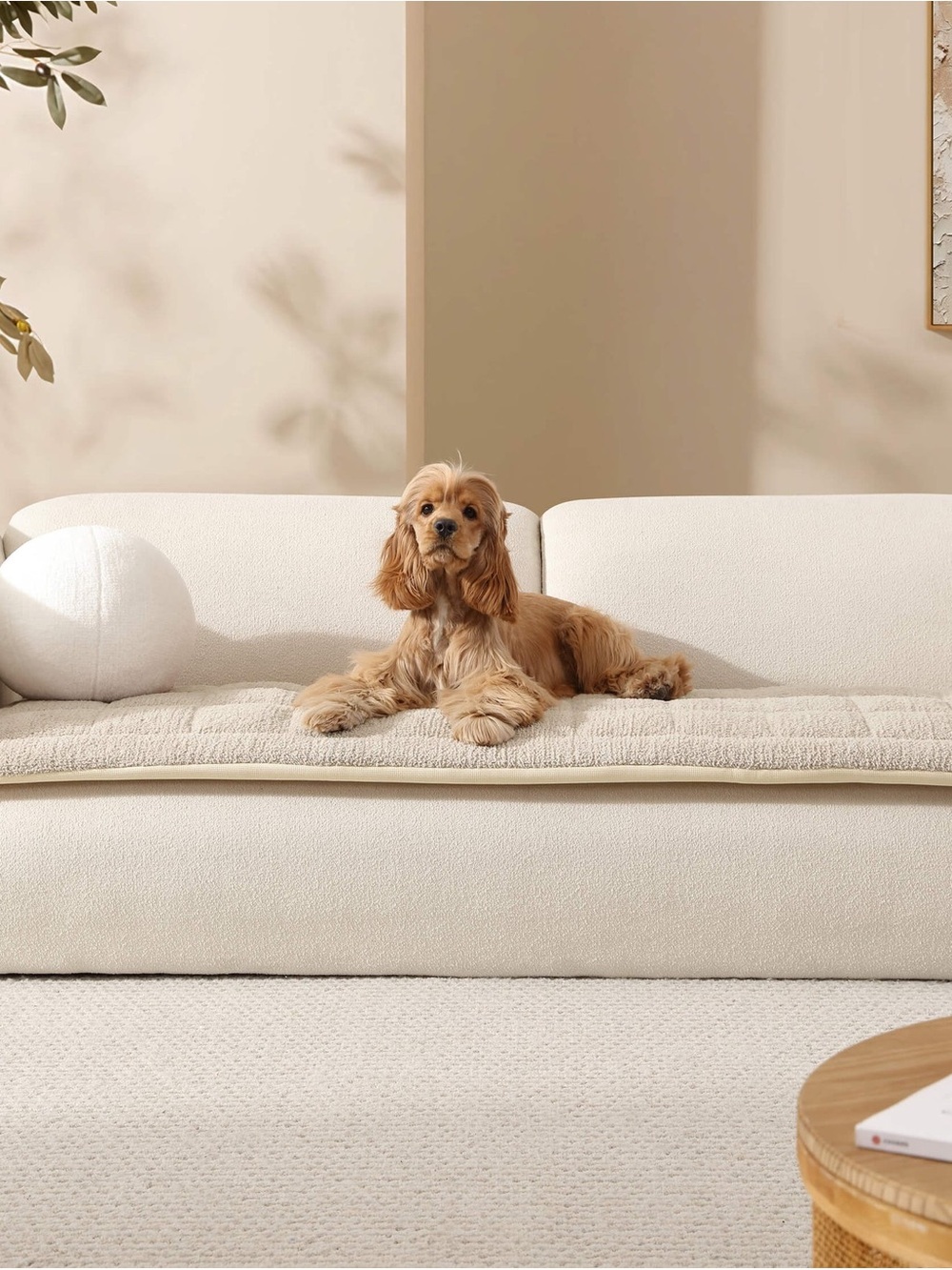 Snug Sofa Cover - Taupe / Love Seat (23”x60”)